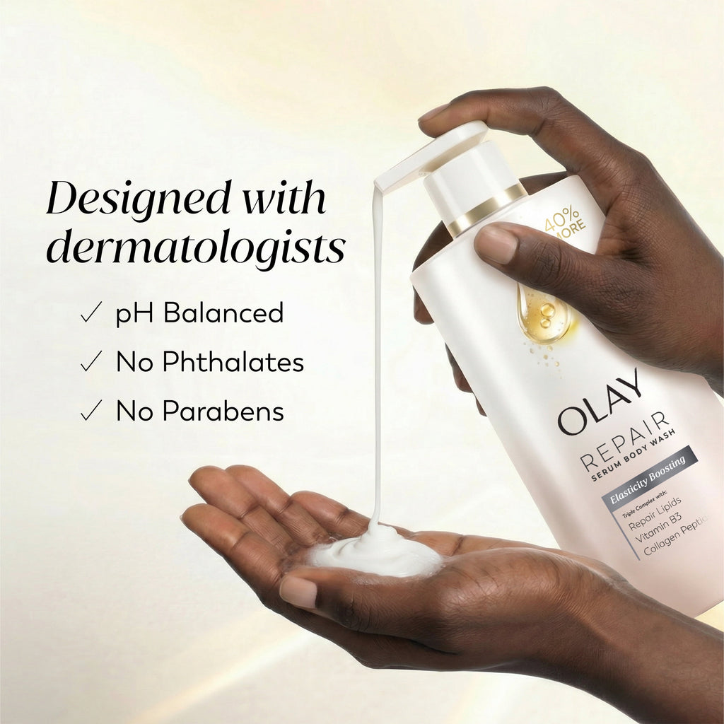 Elasticity Boosting Body Wash with Collagen Peptide Serum Complex, 28 Fl Oz
