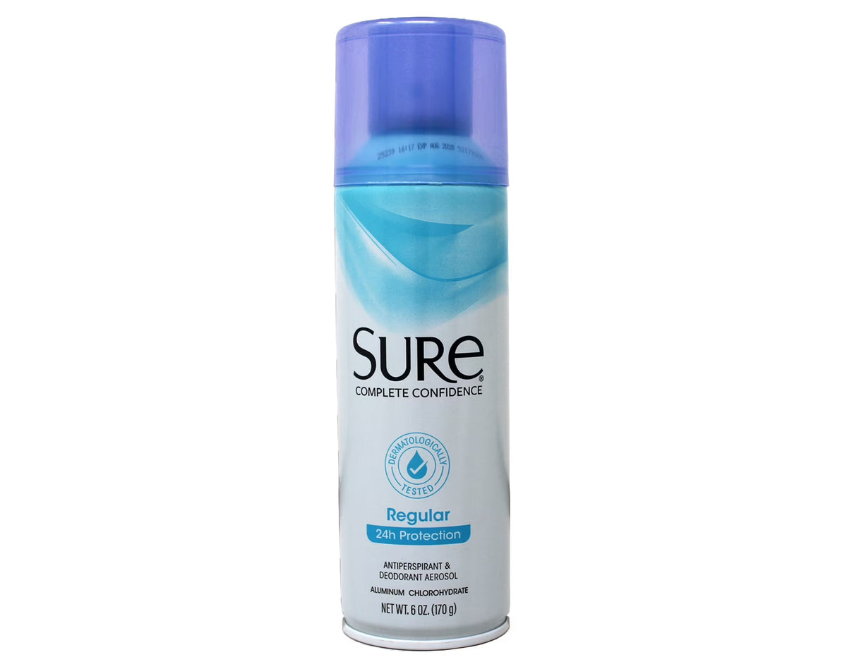 Regular Scent Aerosol Antiperspirant and Deodorant - 48-Hour Protection Deodorant for Men and Women - Fast Drying Spray Deodorant - 6 Oz (Pack of 3)