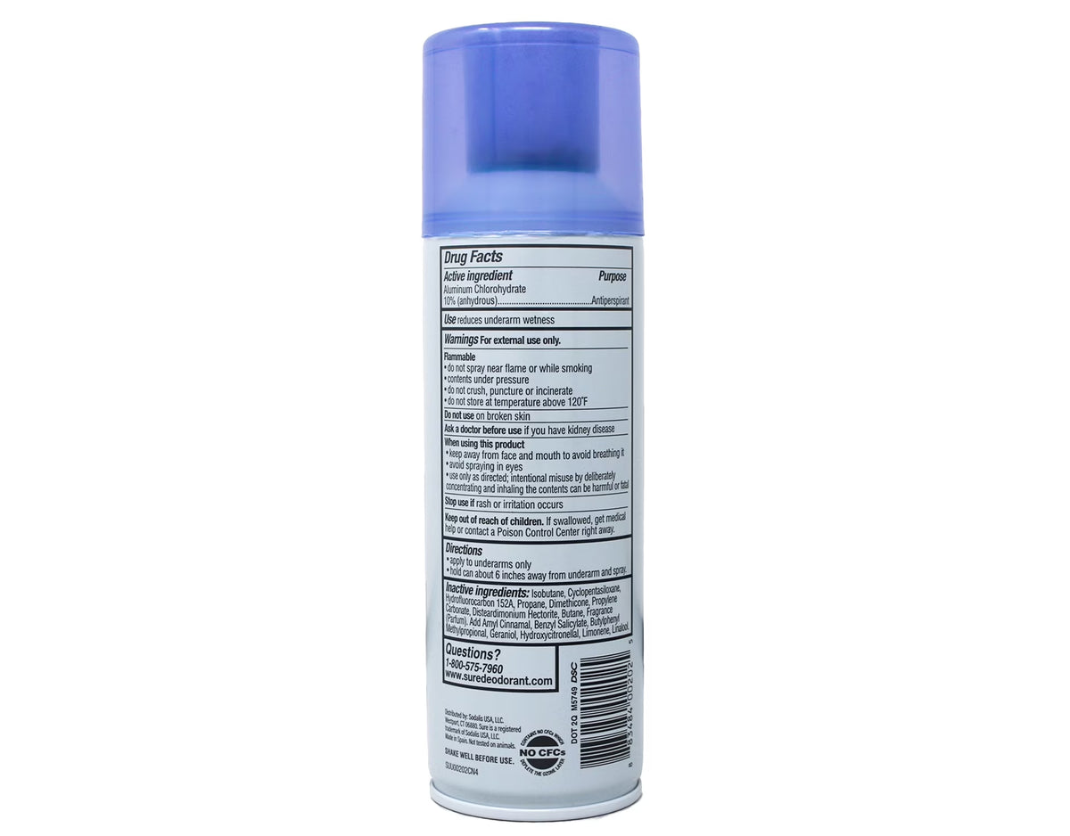 Regular Scent Aerosol Antiperspirant and Deodorant - 48-Hour Protection Deodorant for Men and Women - Fast Drying Spray Deodorant - 6 Oz (Pack of 3)